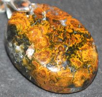 Anhänger L-8077 – Marokkanischer Nahtachat 27x19mm
