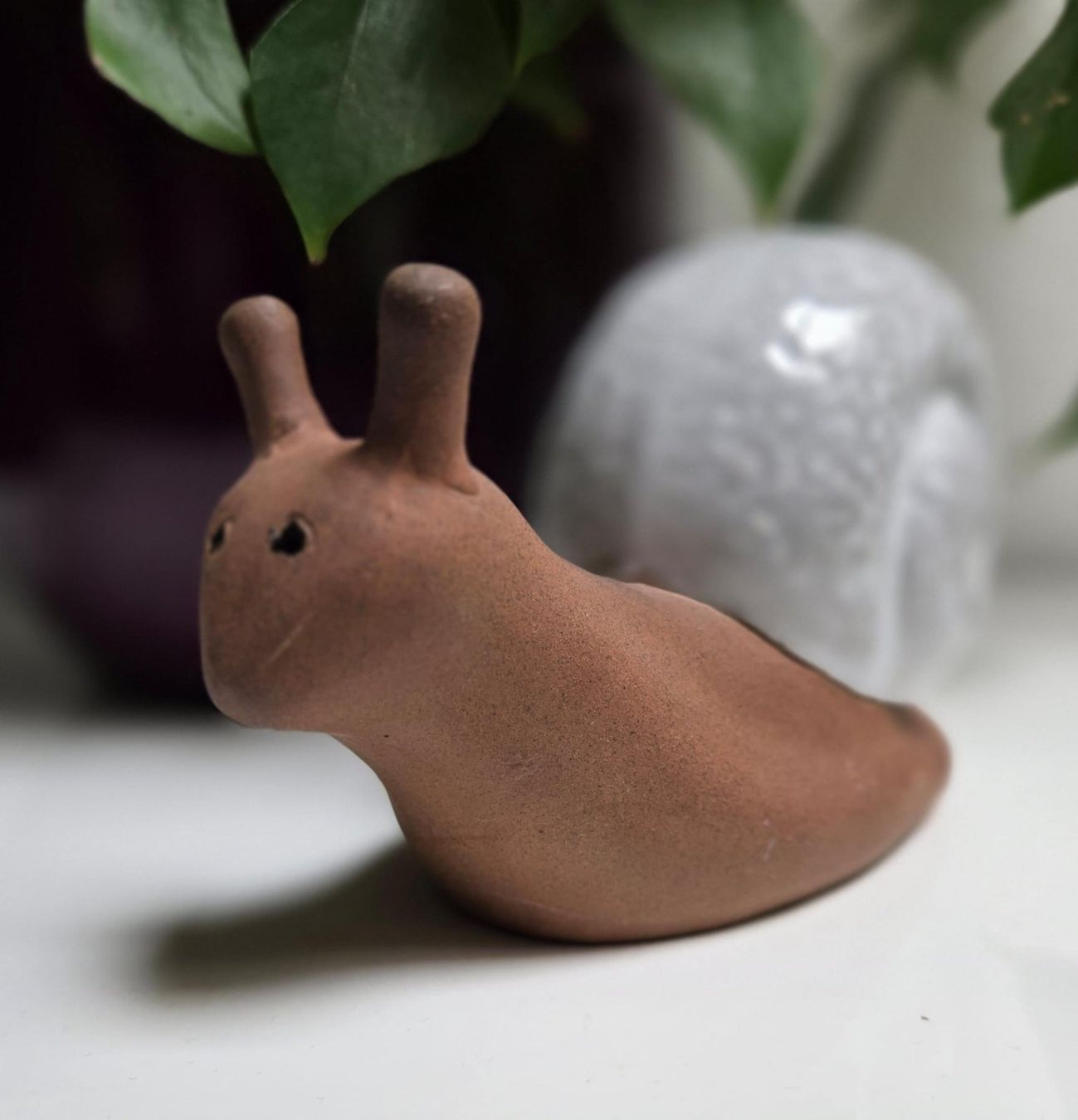 Figuren: Keramik Schnecke, süsse Deko – Gebraucht aus Rheinsulz von Gilea 1
