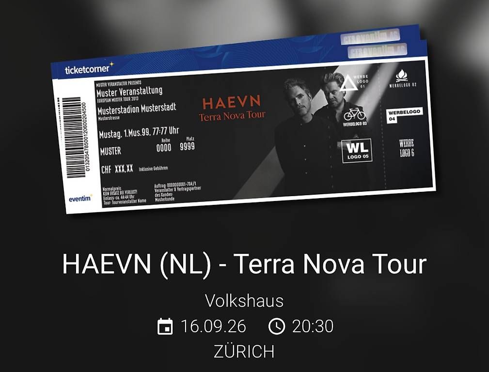 Billets: HAEVN Konzert 2 Tickets – D'occasion à Oberrohrdorf par schlompf1988