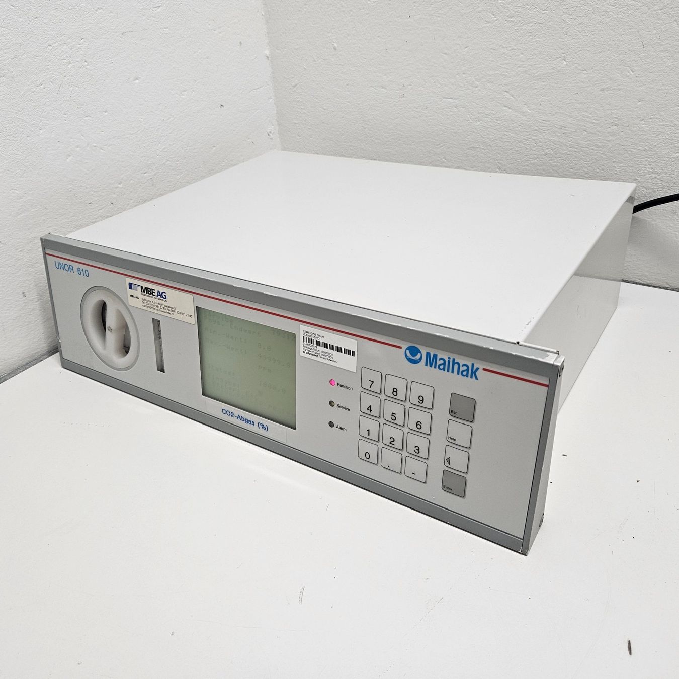 Accessori da laboratorio: Maihak OXOR 610 Abgas / CO2 Messgerät – Usato da Niederdorf venduto da LeptonAG_Labor