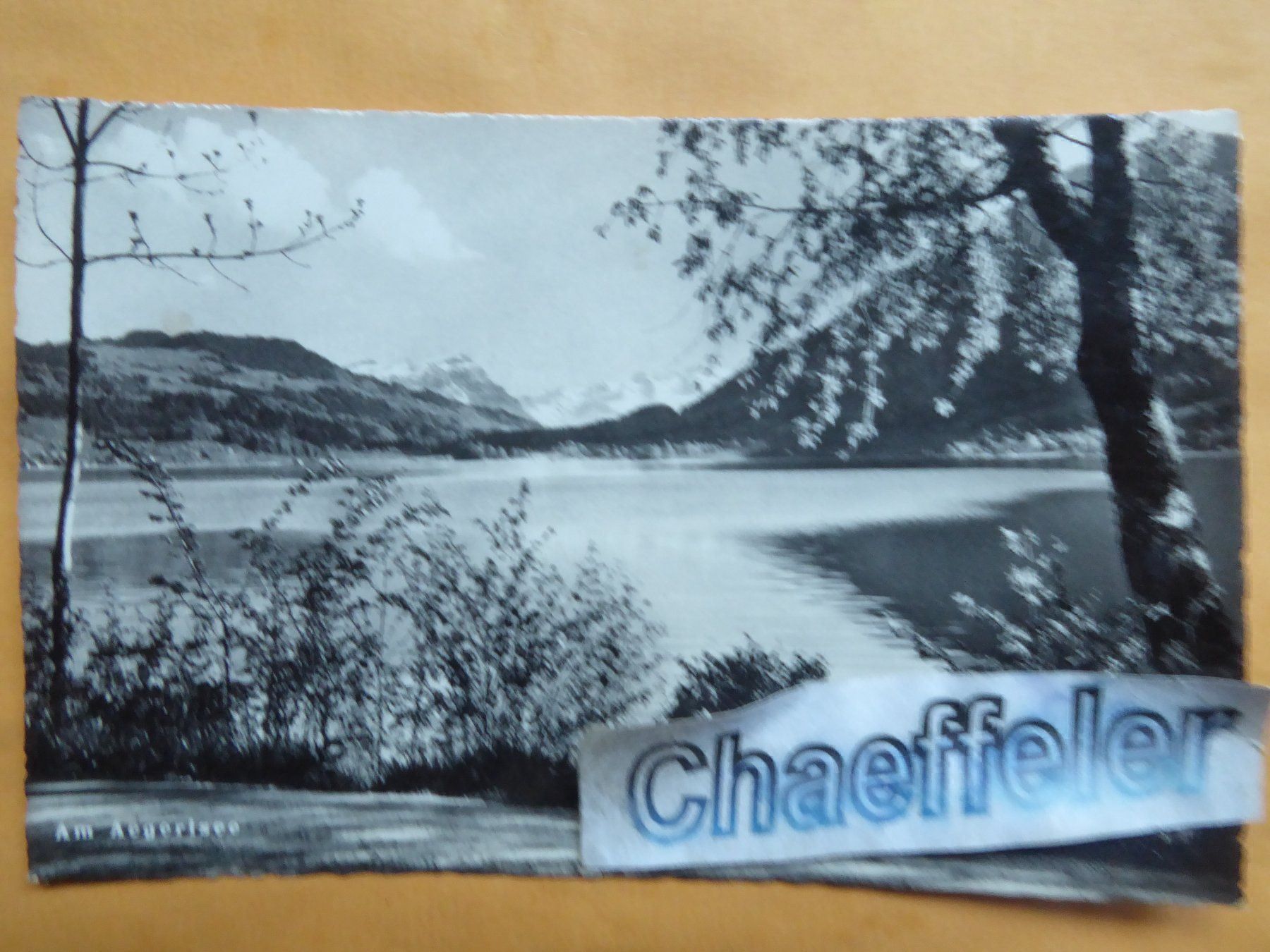 Cartoline postali: 1951  Am Aegerisee – Usato da Zürich venduto da Chaeffeler