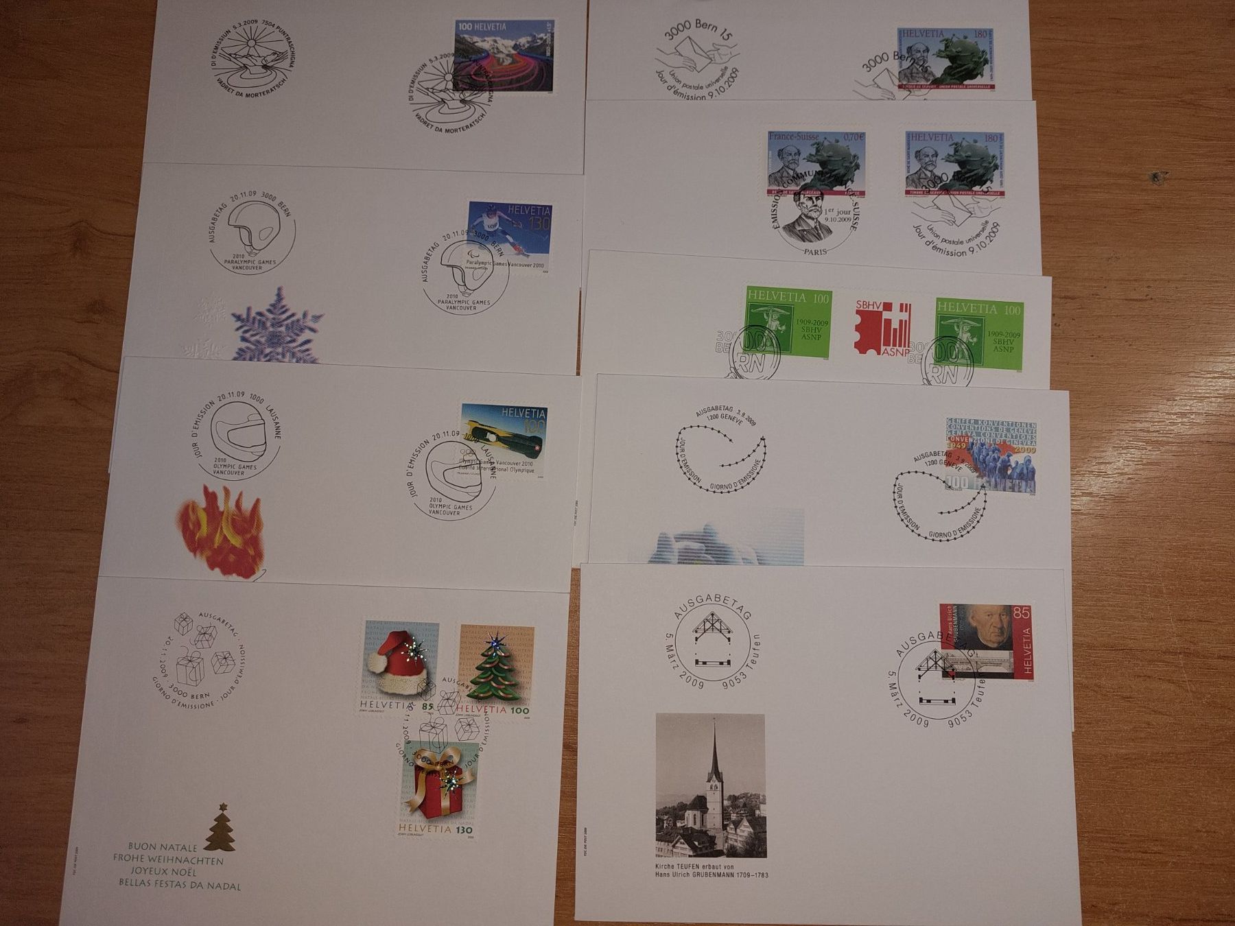 Tutti i francobolli: F2009 - FDC série complète 2009 – Nuovo e nell'imballaggio originale da Trélex venduto da Phil_Albert 1