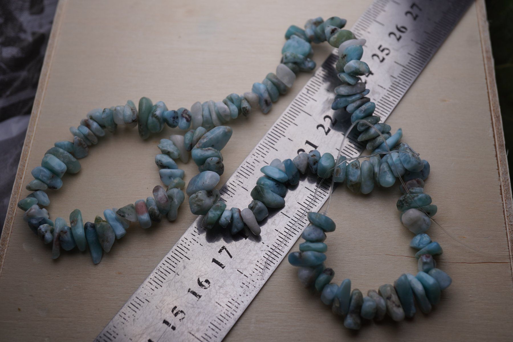 Mineralien & Heilsteine: Larimar Splitter   Strang       ab 1.-  Auktion – Neu und originalverpackt aus Eschenbach SG von topstone 3