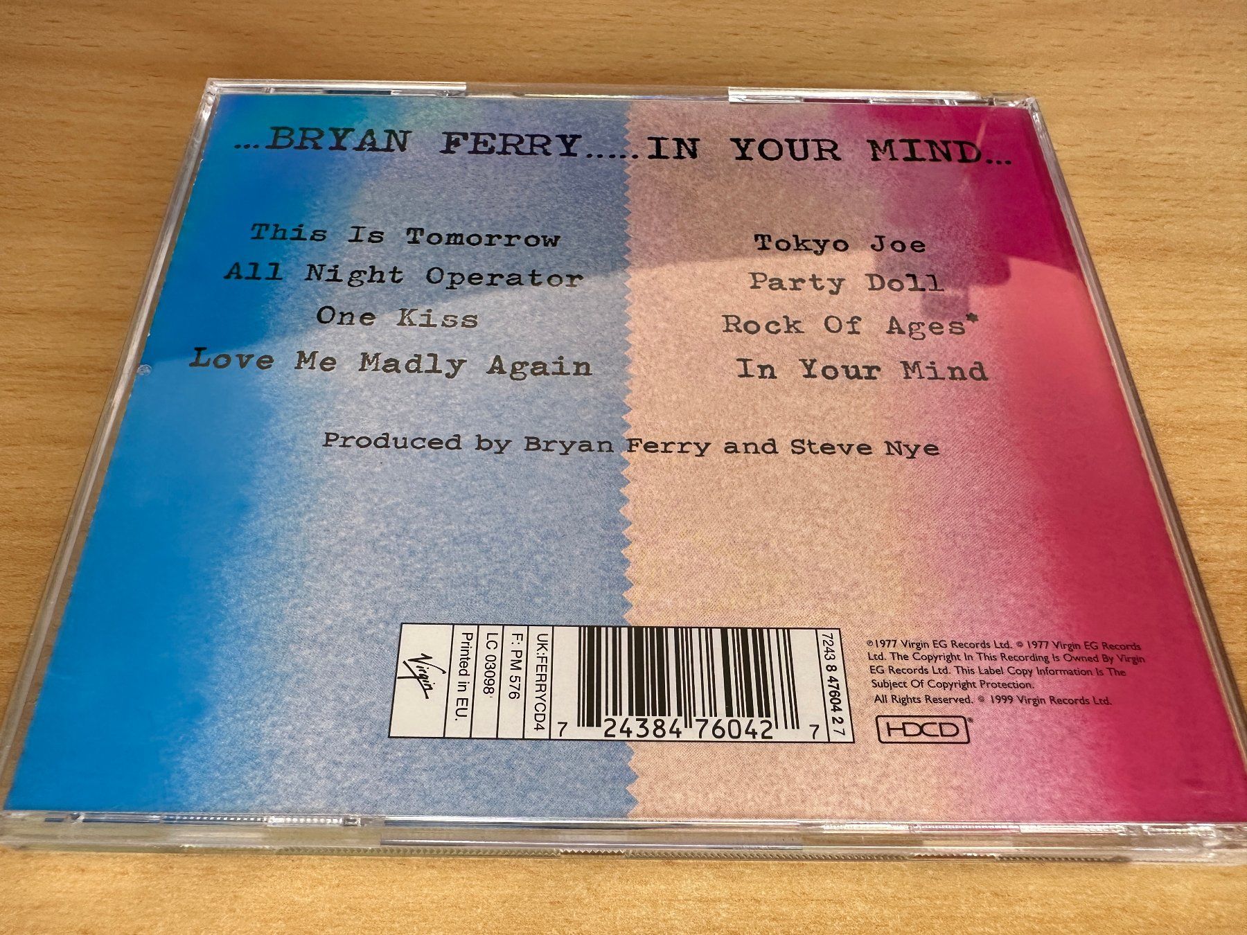 CD: Bryan Ferry – In Your Mind – Usato da Rikon im Tösstal venduto da Alpenmutz 1