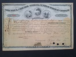 Columbus, Chicago and Indiana Central Railway Company. 1873.