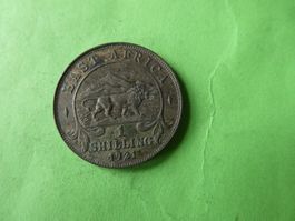 British East Africa 1921, 1 Shilling  Silber