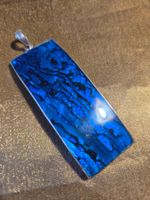 Sterling Silber 925 schöner Anhänger 75×25 mm echter Seeopal