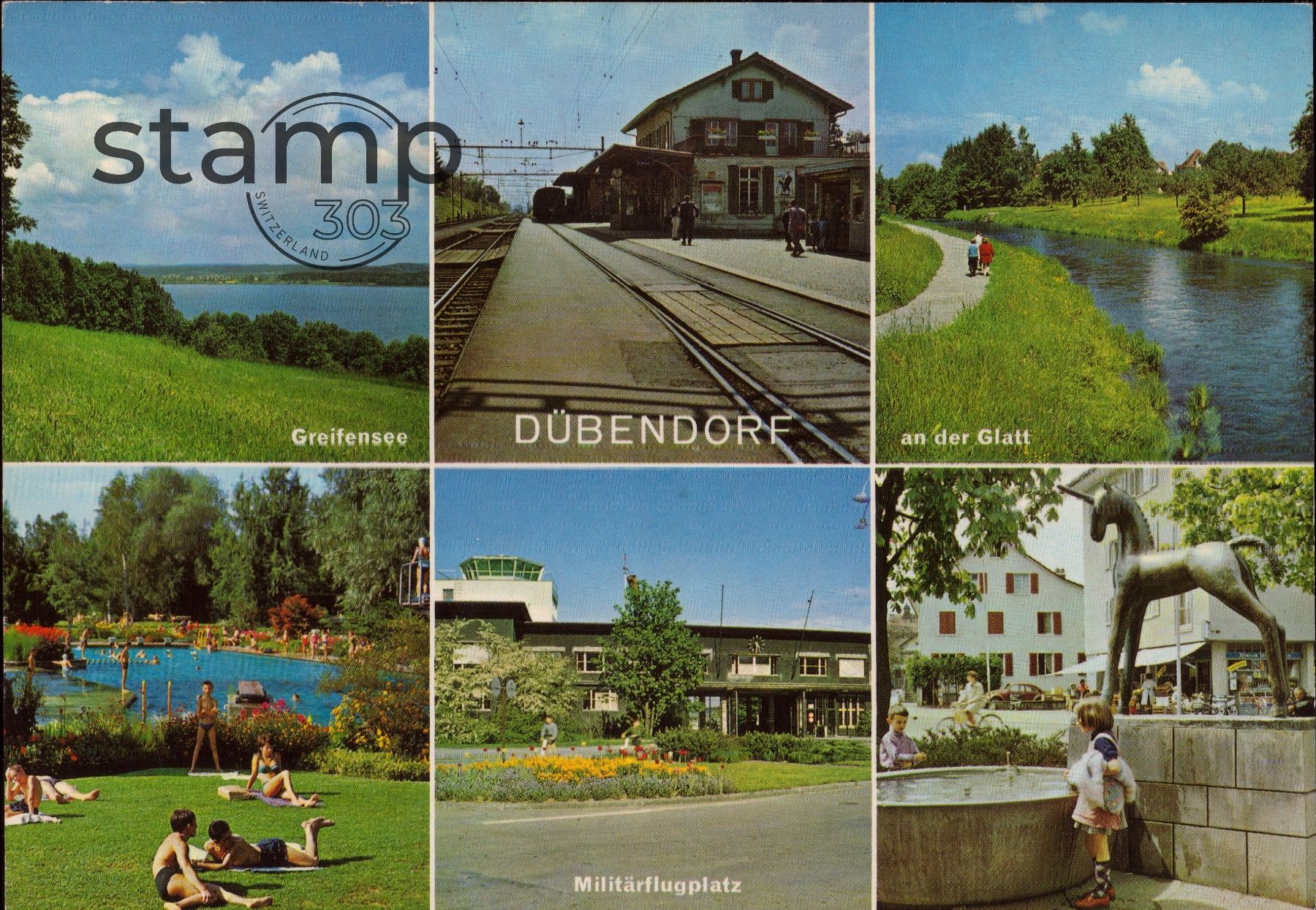 Cartoline postali: AK Dübendorf _ Greifensee _ an der Glatt – Usato da Eggersriet venduto da stamp303