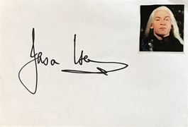 Jason Isaacs Autogramm signiert Karte mit Bild 10x15cm