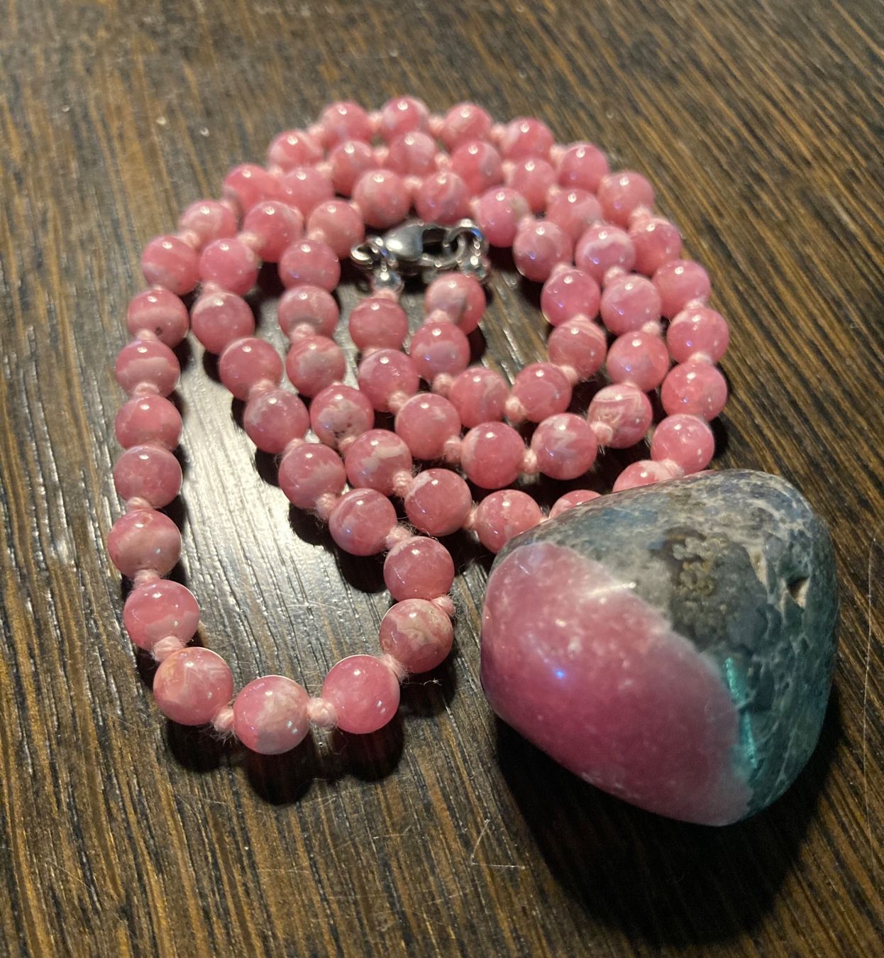 Ketten: Schöne Rhodochrositkette – Gebraucht aus Weingarten-Kalth von karisjah