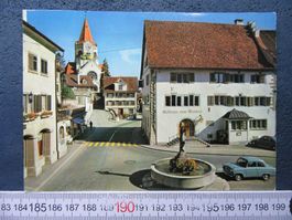 WEINFELDEN TG AK GSTHAUS ZUM TRAUBEN 1968 OLDTIMER AUTO