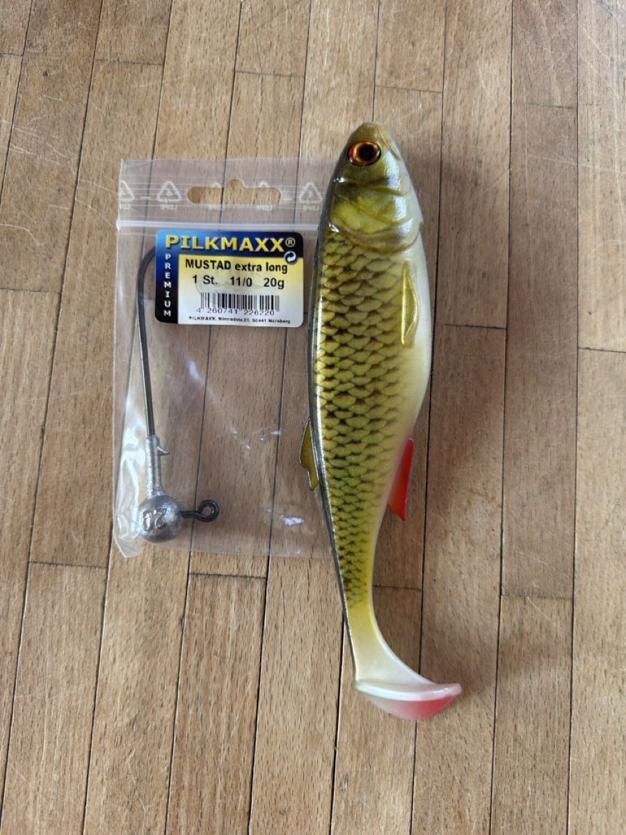 Appâts: Realistic shad Gummi mit Jigkopf – Neuf (Voir description) à Herisau par thefisherking