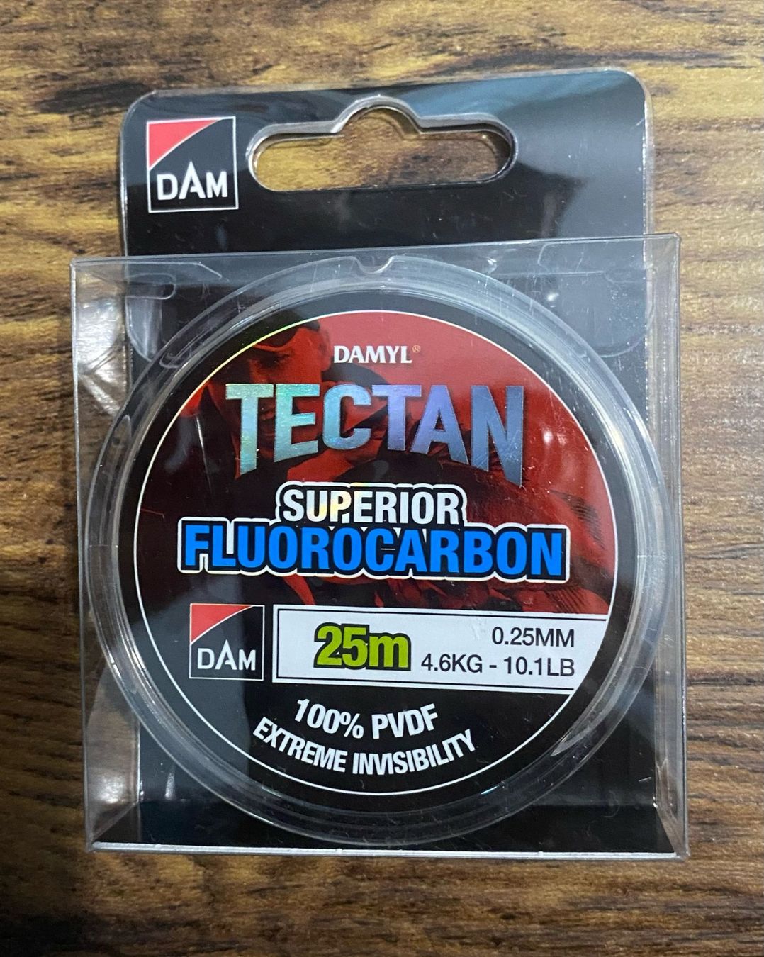 Dam Tamburi & Mulinelli: DAM Tectan Fluorcarbon 25m - 0.25 mm/4.6kg – Nuovo e nell'imballaggio originale da Widnau venduto da Fishingtackle_Oggy