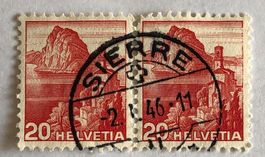 2 er  Nr.215  mit Vollstempel Sierre