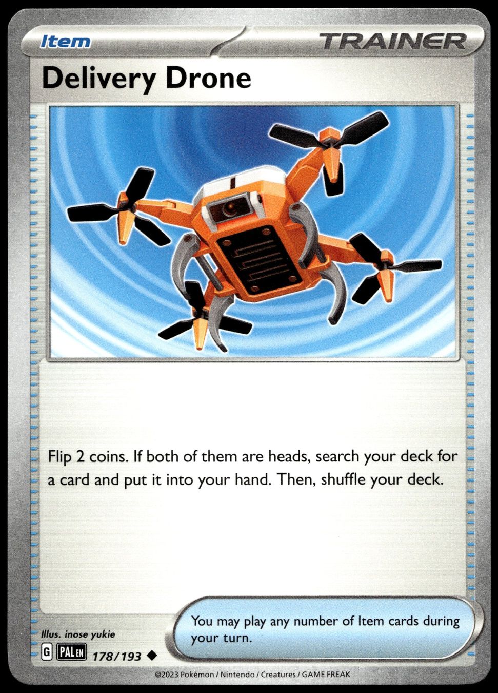 Pokémon Carte collezionabili: Pokémon Delivery Drone 178/193   SV02 Paldea Evolved – Usato da Le Mouret venduto da PokemonCards_CH