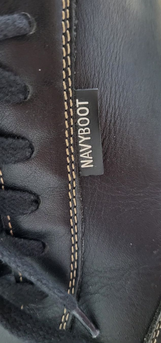 Navyboot Herrenschuhe: Halbschuhe Navyboot mit hellen Stepnähte, dunkelbraun – Gebraucht aus Eschlikon TG von Hirzliblick 5