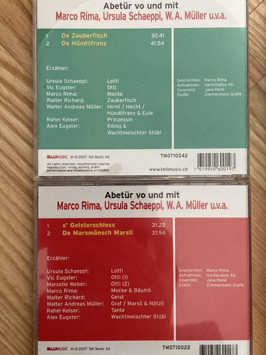 CD: 4x CD - mit Marco Rima, Ursula Schäppi, W.A. Müller – Usato da Fehraltorf venduto da stfan 3