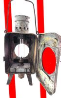 Antike PETROL LAMPE DER CSD-59 DER CECHISCHEN STADTSBAHN