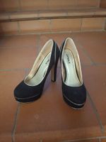 Catwalk Plateauschuhe Gr. 37, Schwarz/Gold, selten getragen