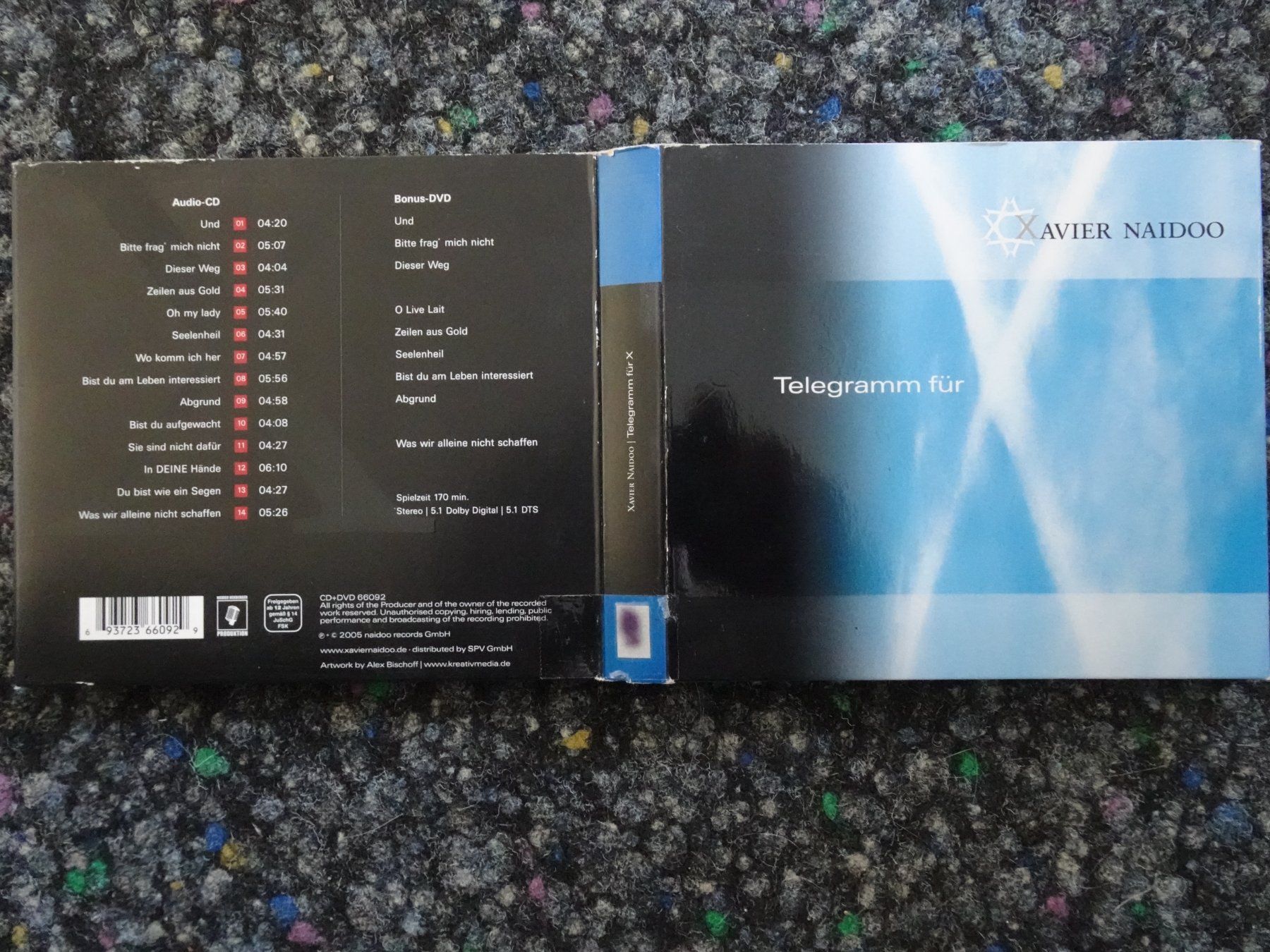 CD: CD & DVD : Xavier Naidoo – Usato da Lotzwil venduto da Kiddis