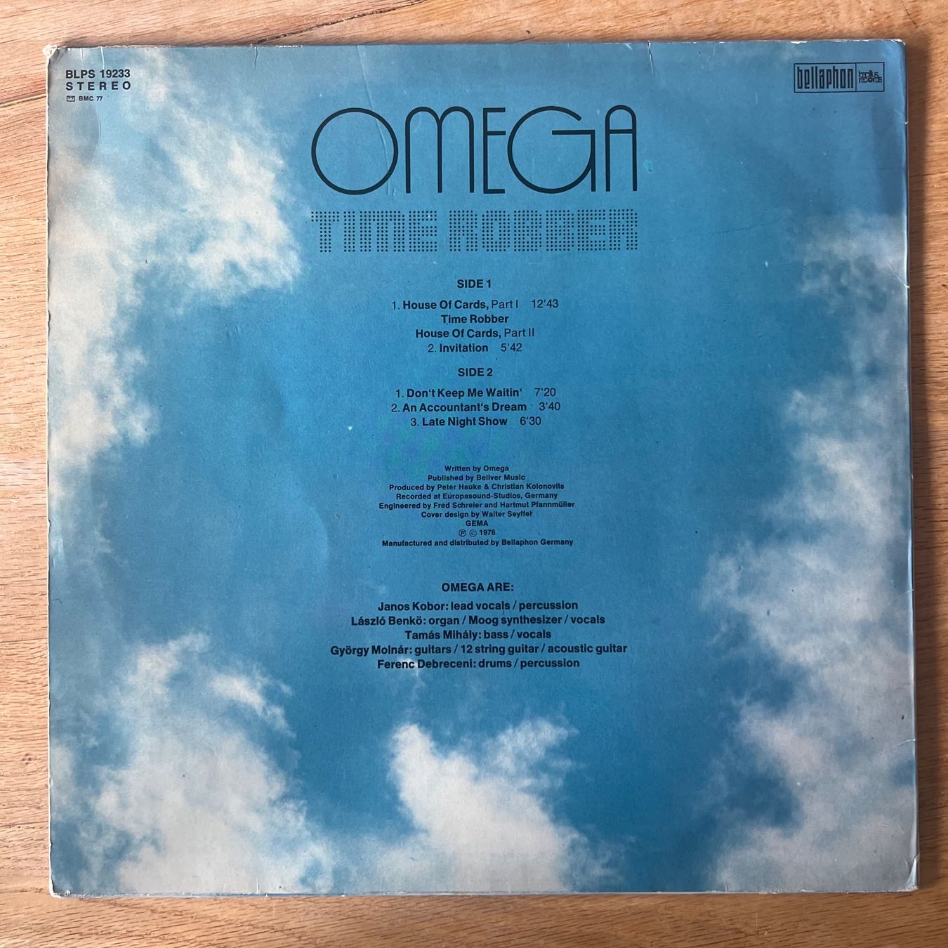 Dischi in vinile: Omega - Time Robber / 1. D-Press. 1976 – Usato da Gais venduto da soundcave57 1