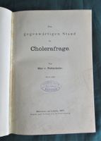 Cholera Seuchen Pandemien Hygienemedizin