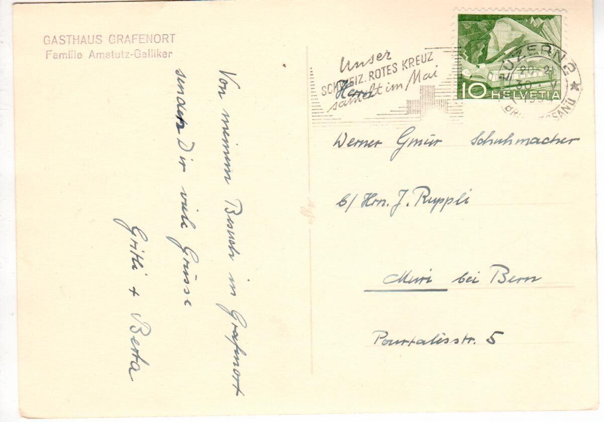 Cartoline postali: Gasthaus - Grafenort – Usato da Wolhusen venduto da Curver9 1