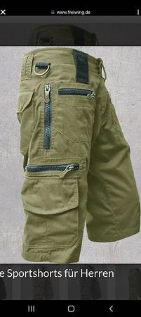 Zwei Shorts Herren Bundweite 100 bis 104, 100% Baumwolle