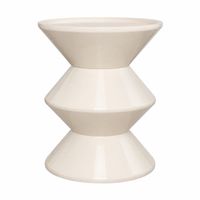 Moderner Hocker / Beistelltisch in Creme – 45 × 36 cm
