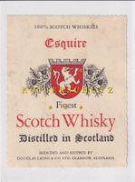 Etikette für Getreidebrand - Esquire (Scotch Whisky) /bd
