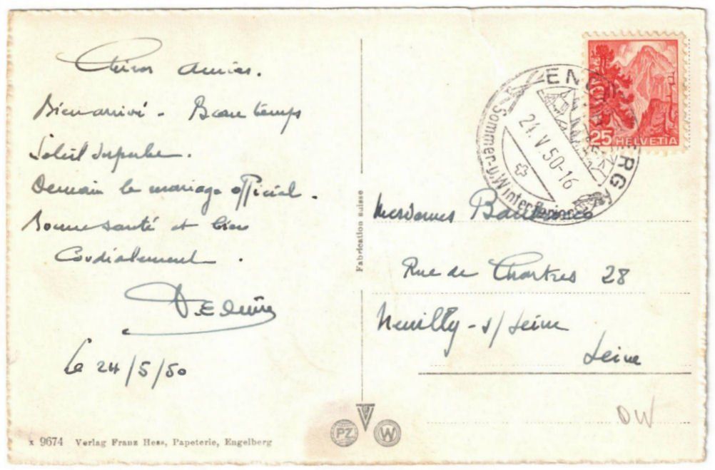 Cartoline postali: Engelberg - Luftseilbahn Gerschnialp--Trübsee – Usato da Binningen venduto da Mountainrider 1