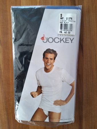 Jockey T-Shirt Prestige schwarz Grösse S neu