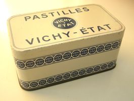 antike Blechdose Pastilles Vichy-Etat