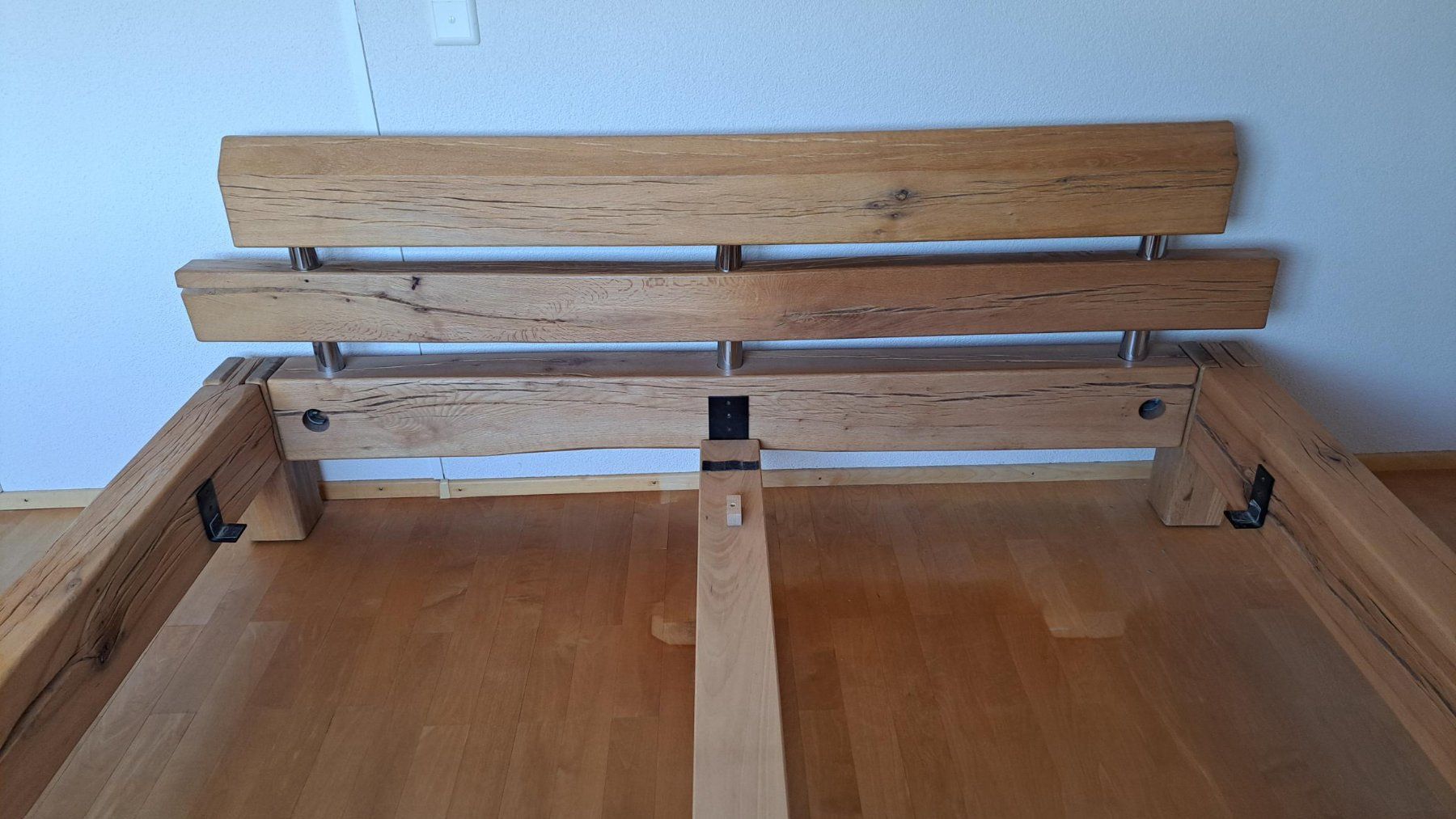 Letti: Doppelbett, Sumpfeiche, Massivholz – Usato da Hittnau venduto da JD-OE 2