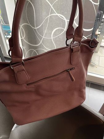 Ledertasche altrosa 