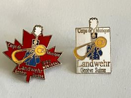 2 Pin Corps de Musique Landwehr Geneve