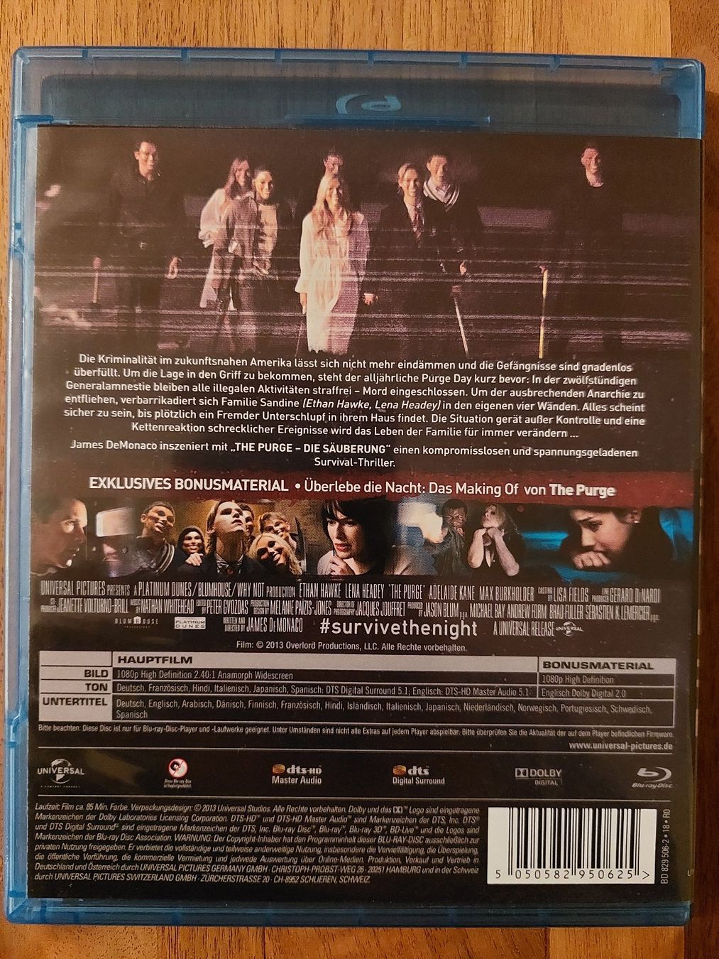 Alle DVDs: Blu Ray - The Purge / Die Säuberung – Gebraucht aus Rheinfelden von FilmAuktion 1