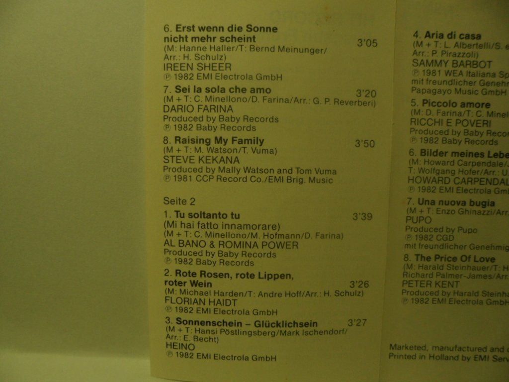 Musicassette: HIT RECORD  Frühjahr 83 – Nuovo (secondo la descrizione) da Langnau i. E. venduto da gf2_29jt 2