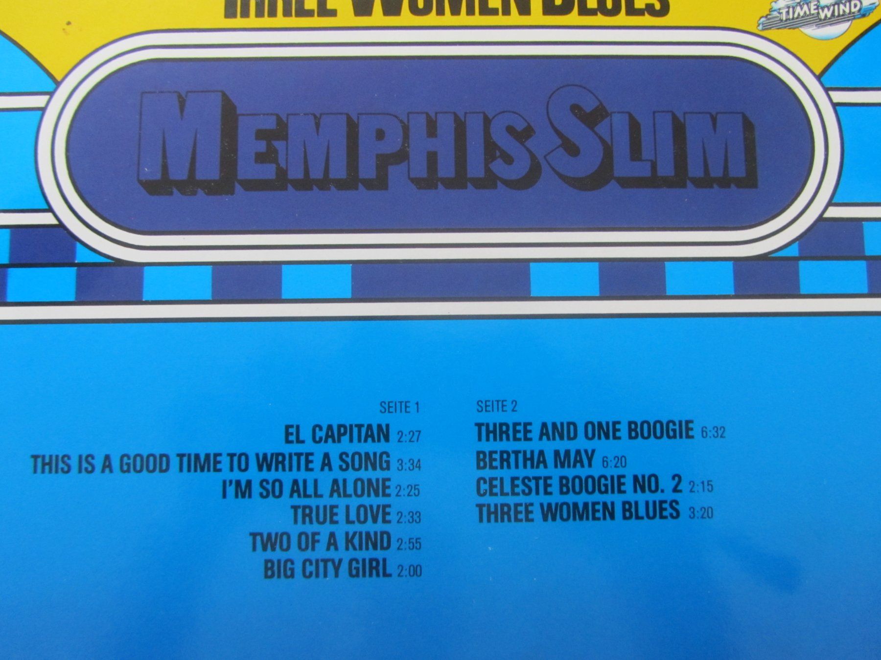 Vinyles: Memphis Slim:    Three Women Blues – D'occasion à Seengen par mikelele 4