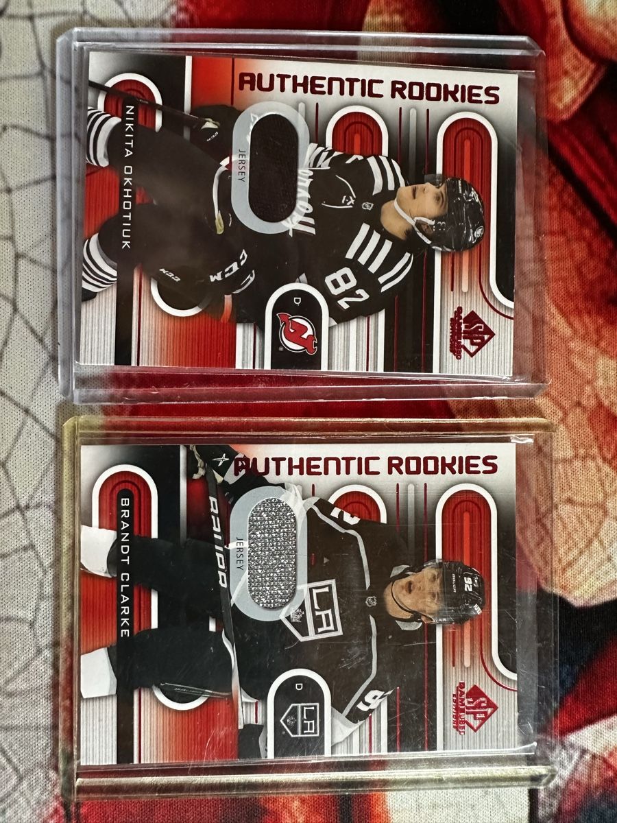 NHL Cartes à collectionner: NHL Upper Deck Sammelkarten / 2 Jersey Karten – Neuf (Voir description) à Bremgarten b. Bern par sisec17