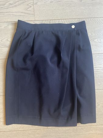 Jupe portefeuille avec poches, bleu marine, Gérard Darel 