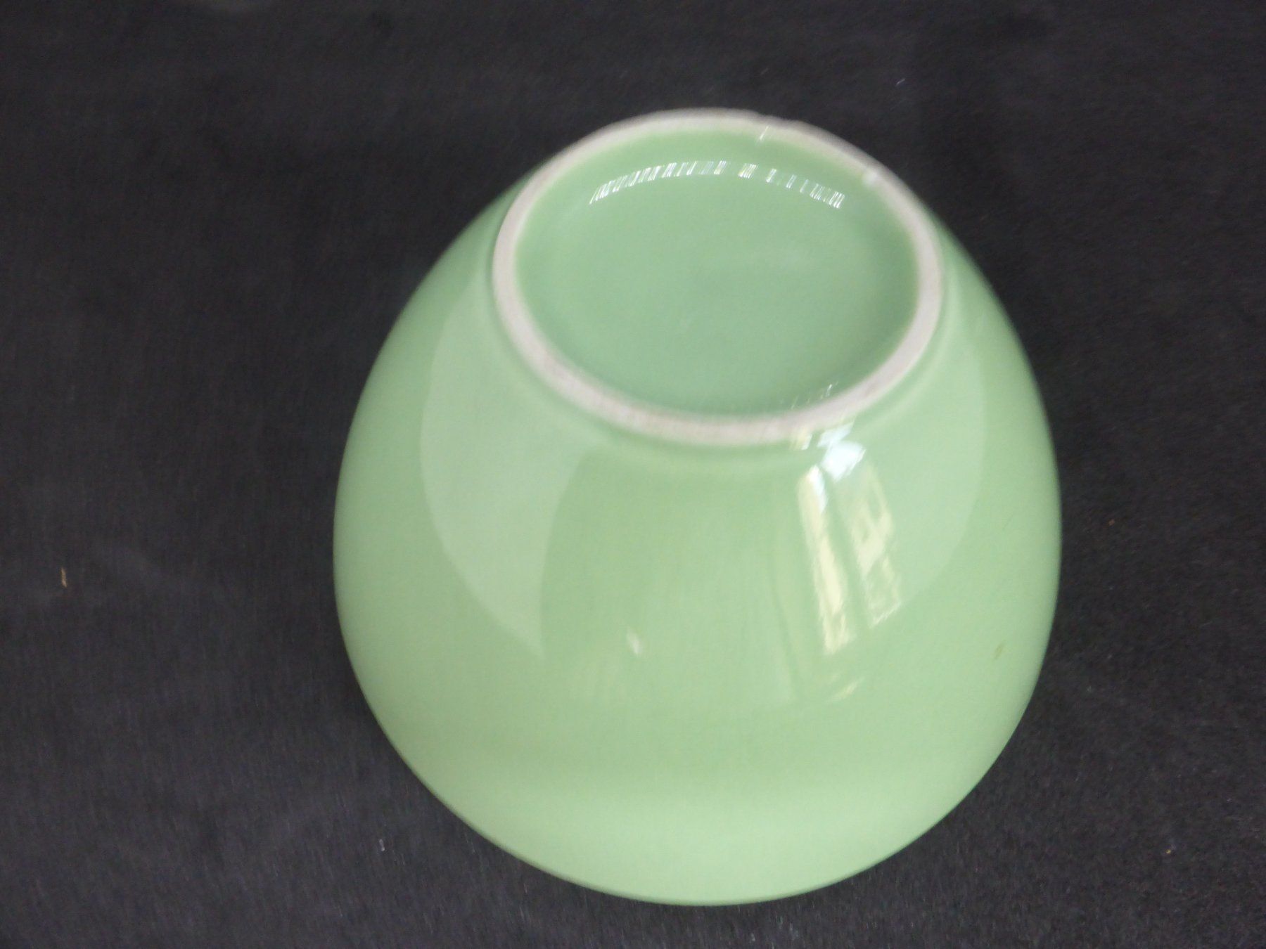 Rössler Ciotole: Rössler petit bol vert pastel et blanc intérieur – Usato da Porrentruy venduto da Kim017 1