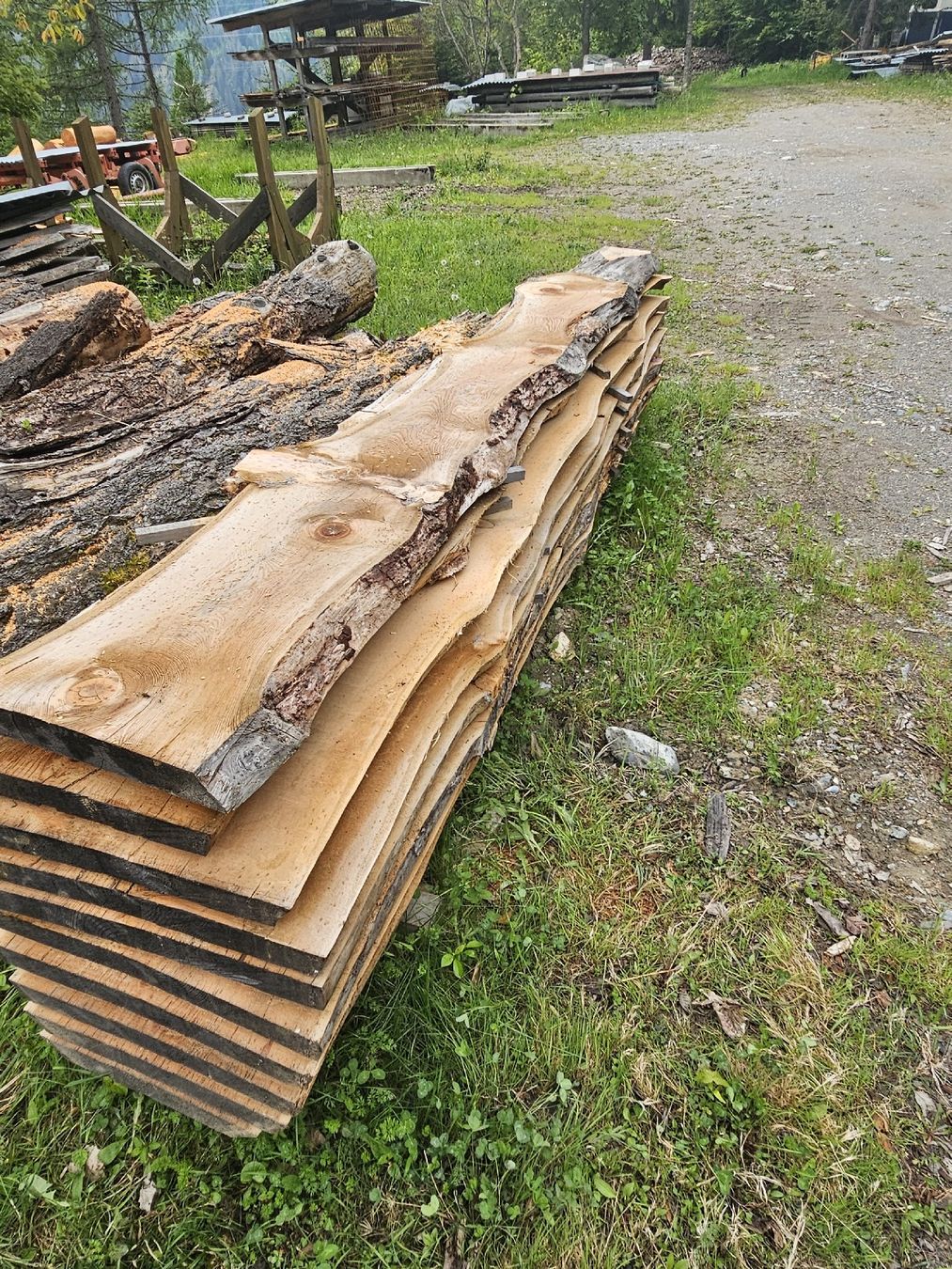Articoli in legno: Lärchenholz ca 1 m3 50er Bohlen. – Usato da Maladers venduto da Seba23541 2