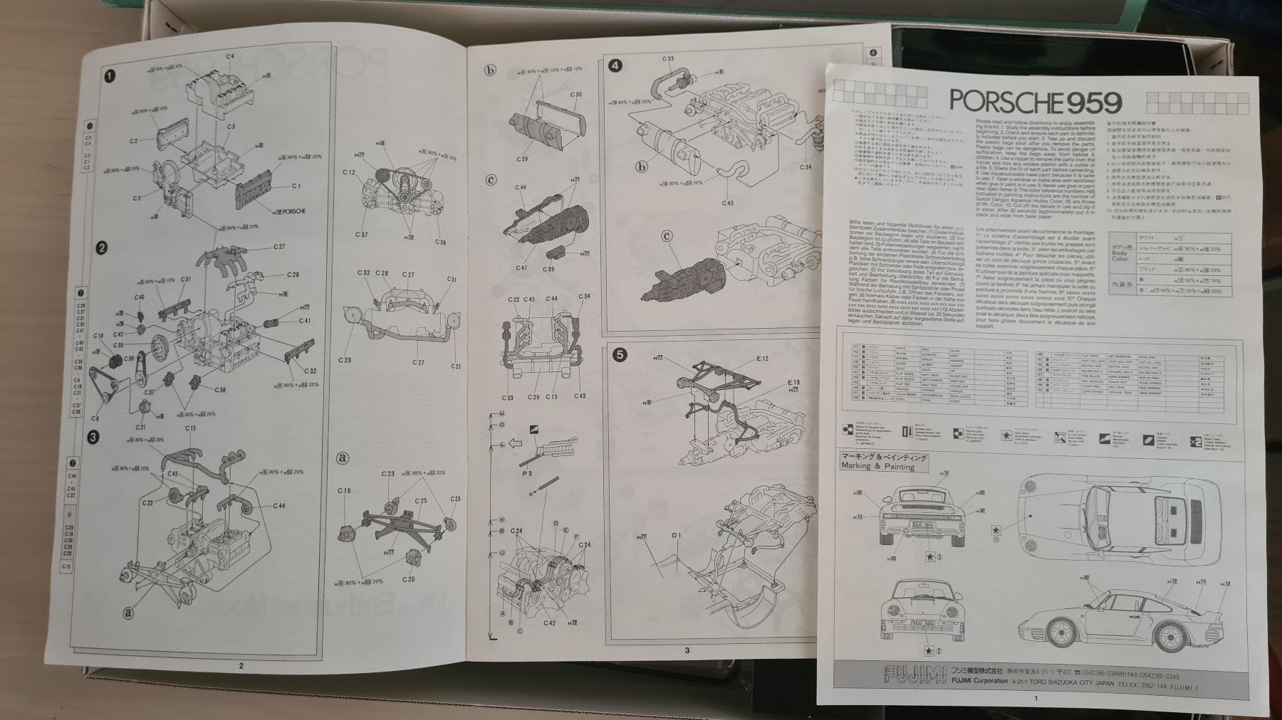 Kits de montage: 1:16 Porsche 959 - Fujimi Enthiusiast – D'occasion à Bassersdorf par jackbmw 9