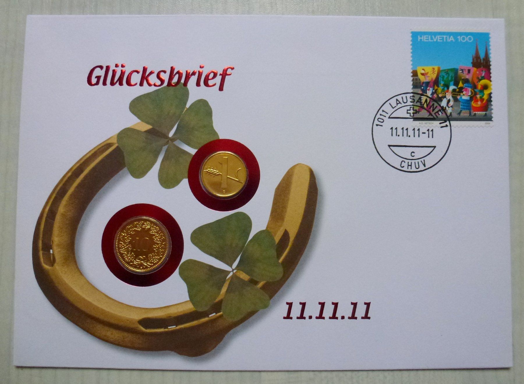 Tutti le monete: ++ 6 Numisbriefe - Schnappszahlen - Liebhaberpreis – Usato da Walkringen venduto da Casablanca777 3