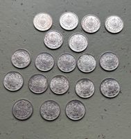19x Deutsches Reich 1/2 Mark Silber diverse Jahrgänge