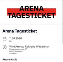1-2 Tagesticket Winti Arena / Schweiz - Argentinien