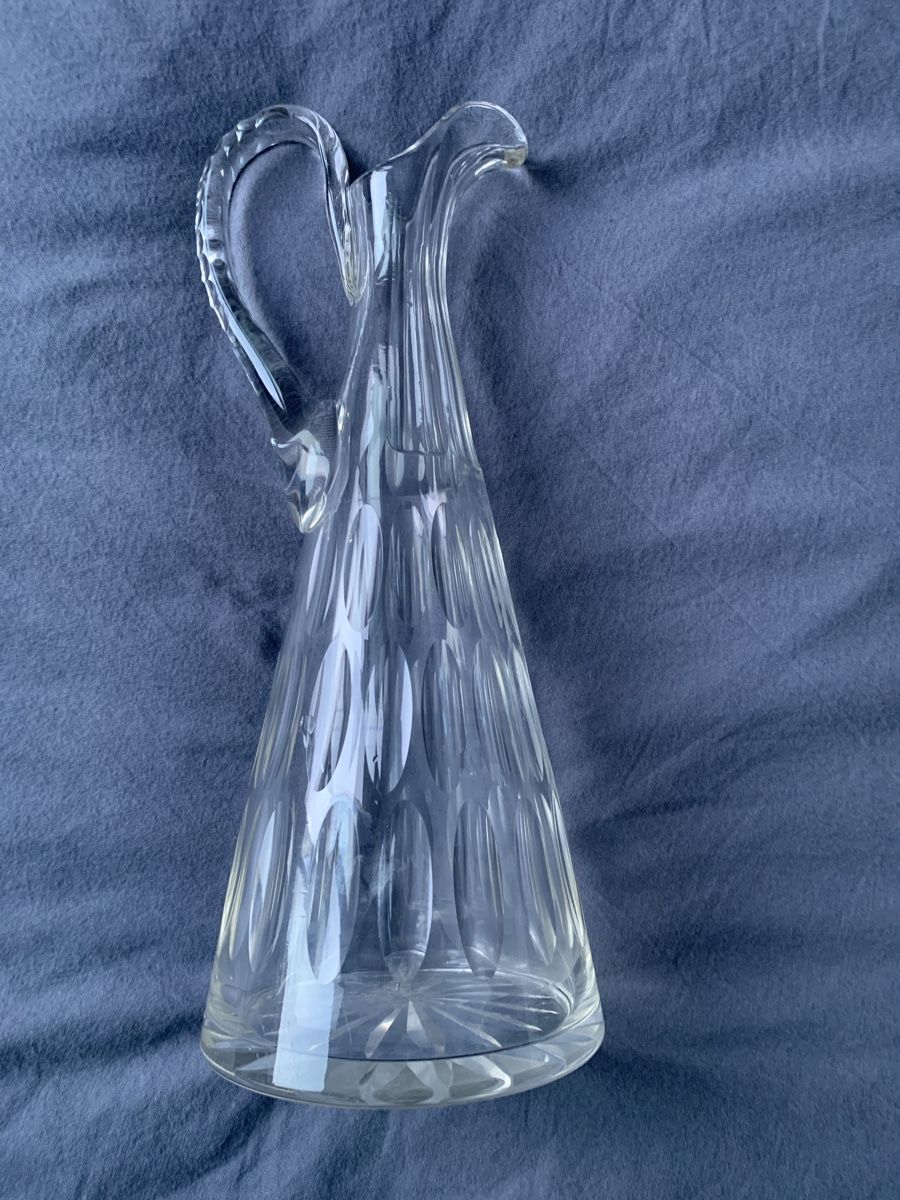 Caraffe: Vintage Kristall Glaskaraffe Dekander – Usato da Winterthur venduto da Darfweg 2