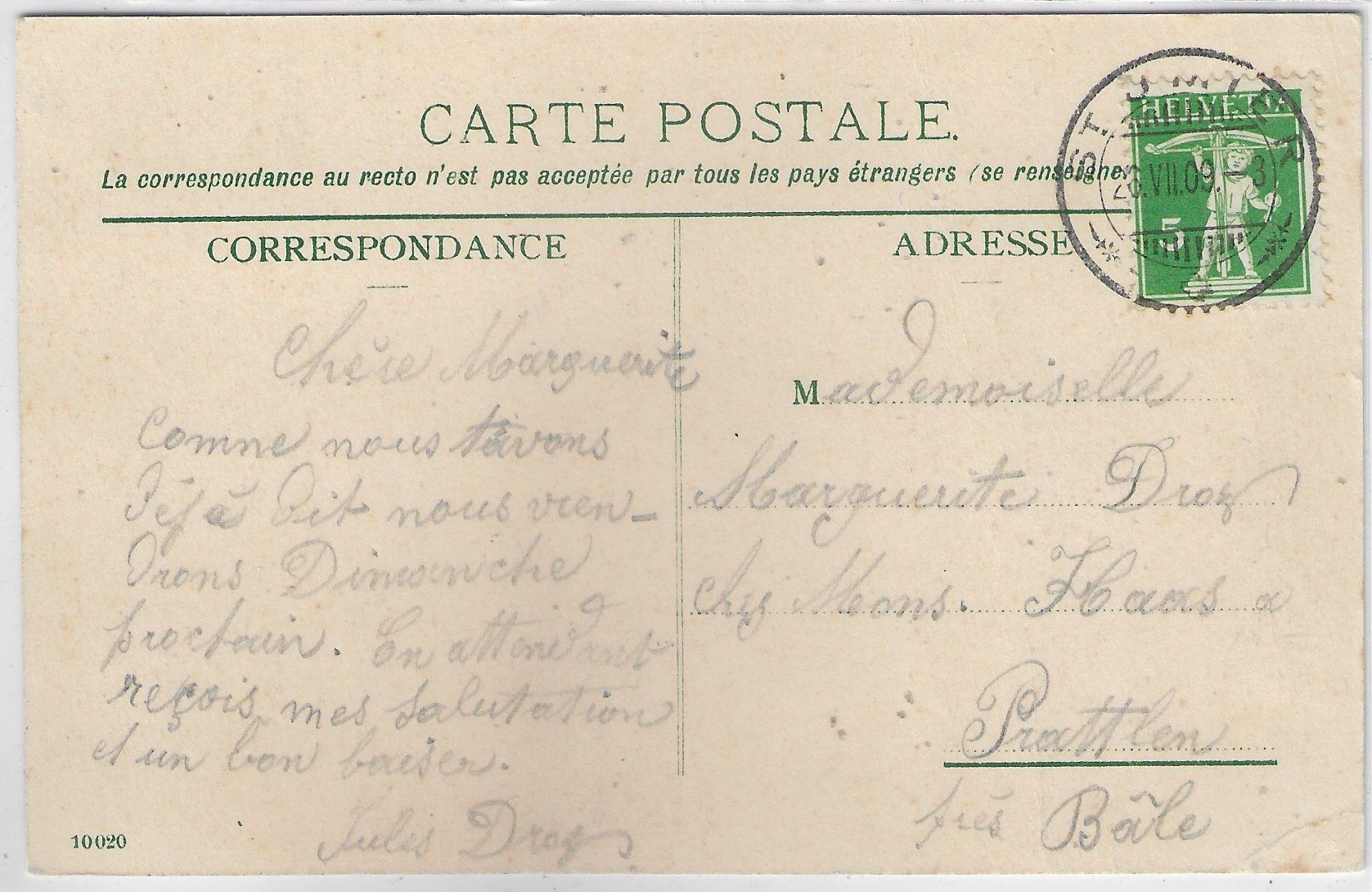 Cartoline postali: St. Imier - Asile des vieillards – Usato da Ettingen venduto da Kartenplanet 1