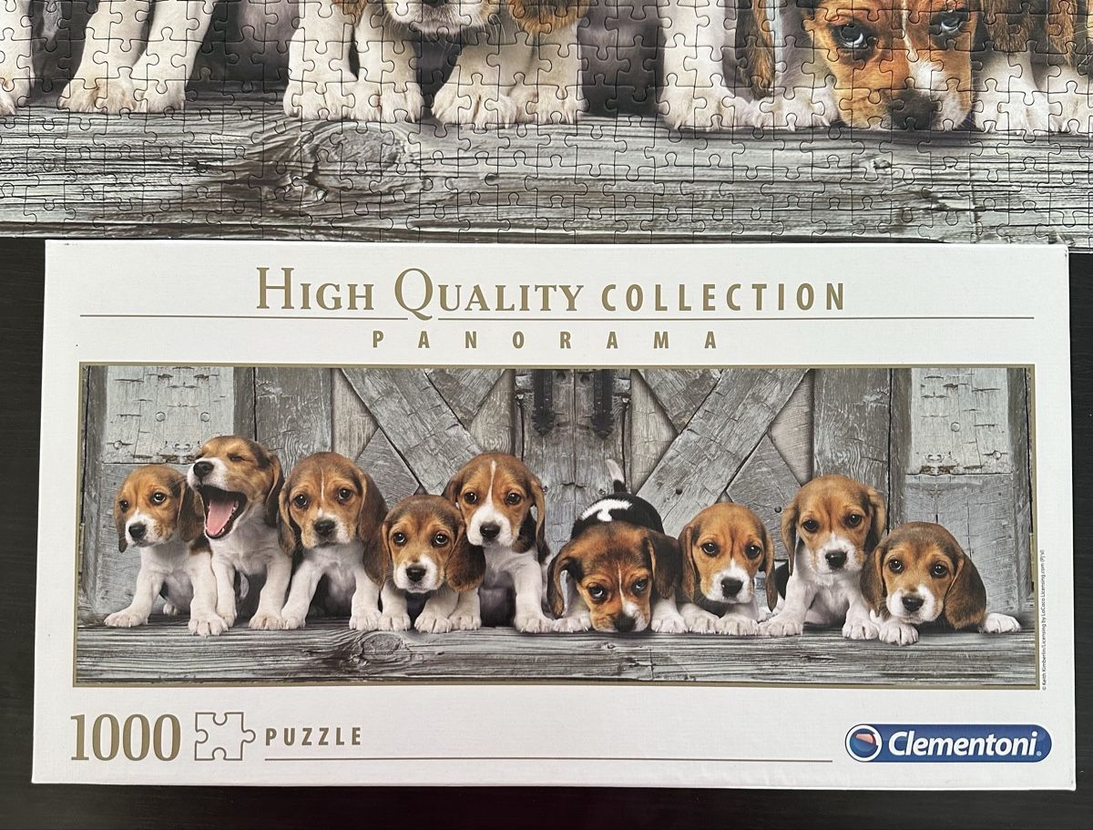 Clementoni Puzzle: Clementoni Puzzle Panorama Beagles, 1000 Teile – Nuovo (secondo la descrizione) da Münsingen venduto da Innchen 1